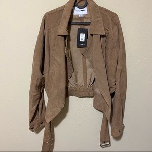 Khaki crop jacket